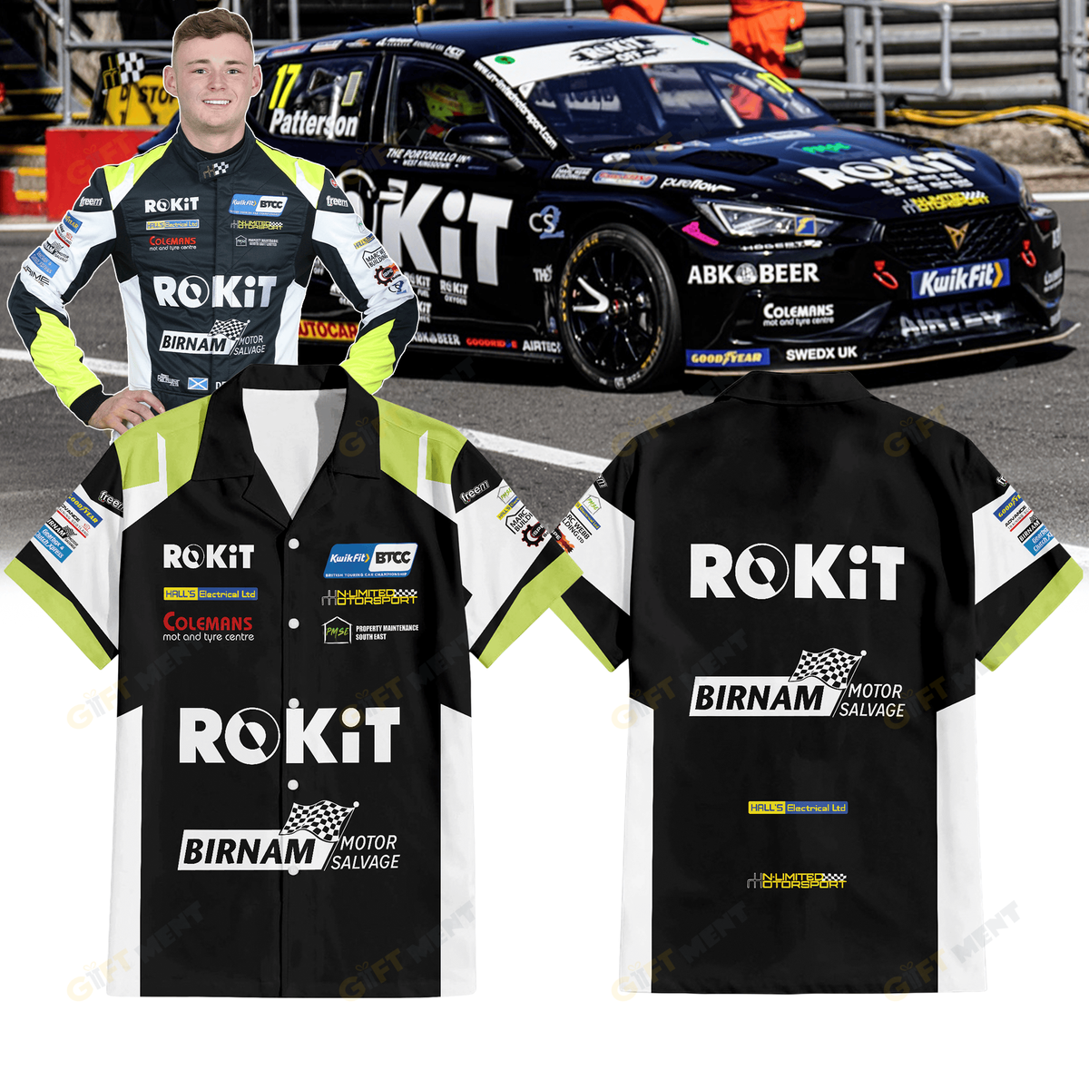 ROKiT Racing with Un Limited Motorsport Premium Hawaiian Shirt